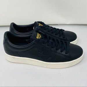 NEW**CONVERSE**Black Leather Sneakers US 10**$95
